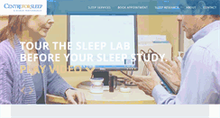 Desktop Screenshot of centreforsleep.com